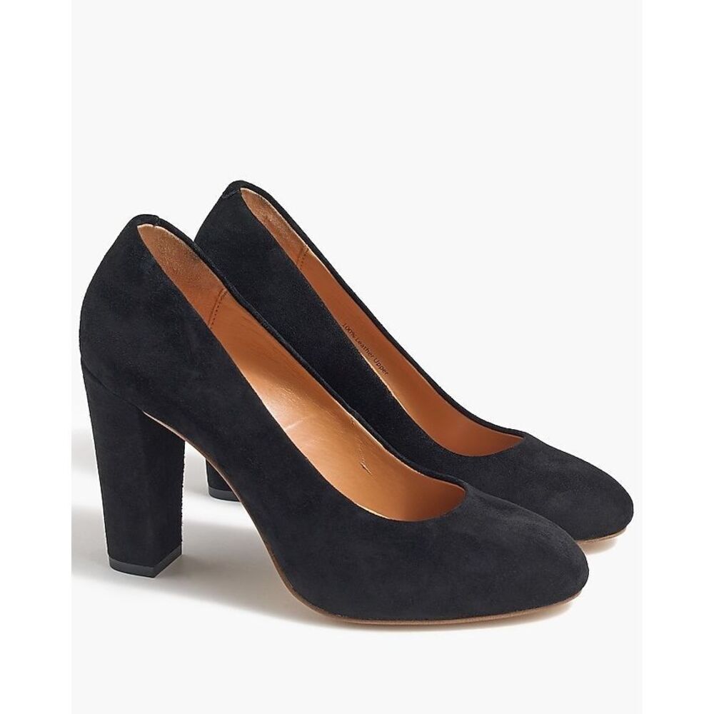 J.Crew Olive Suede Black Sz 7 Pumps